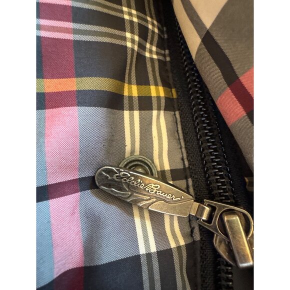 Eddie Bauer Puffer Vest EB700 Goose Down Women's M Plaid 700 Fill Power Jacket - Picture 10 of 13